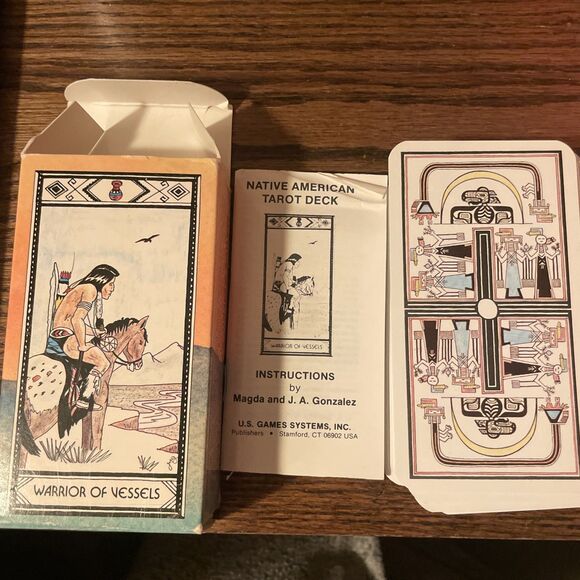 Vintage 1982 Native American Tarot Deck Complete Cards Great Condition Belgium - Picture 1 of 12